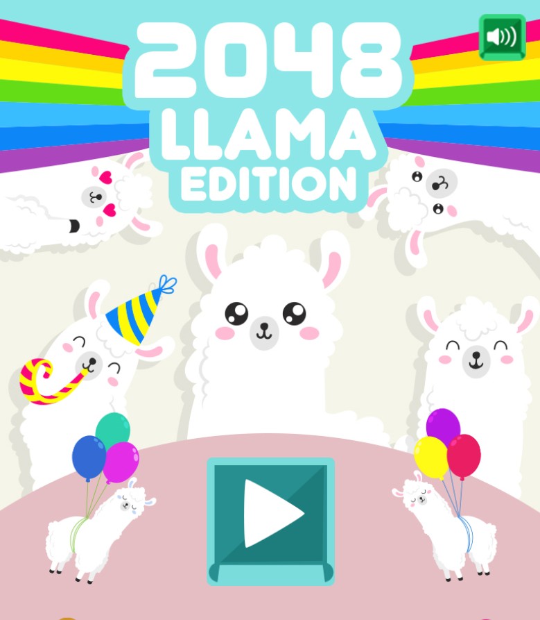 2048 Llama Edition - Cute Animal Puzzle: Infinite Action Saga