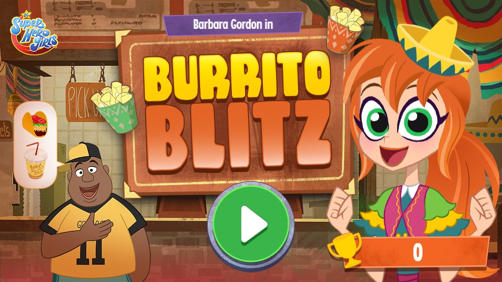 Burrito-Blitz - Play DC Super Hero Girls Cooking: Professional Gaming Elite