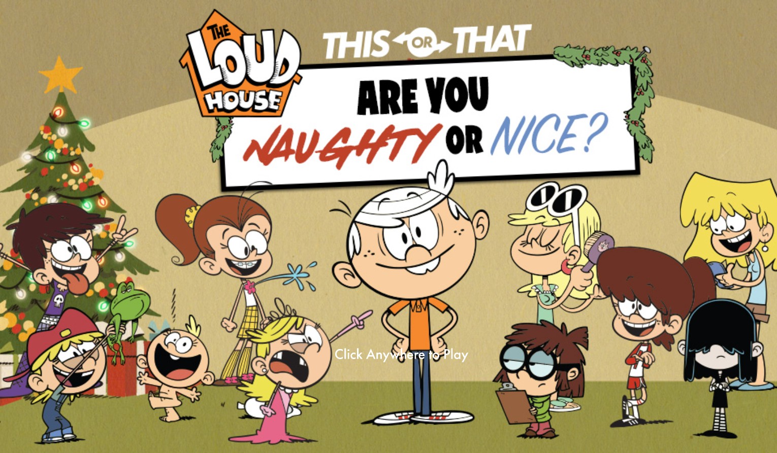 The Loud House Naughty or Nice This or That: Cyber World Adventure