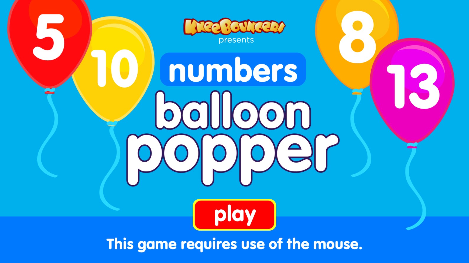 Numbers Balloon Popper KneeBouncers Educational: Dynamic Play Experience