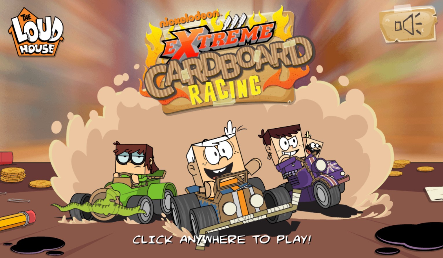 The Loud House Extreme Cardboard Racing: The Golden Era Edition