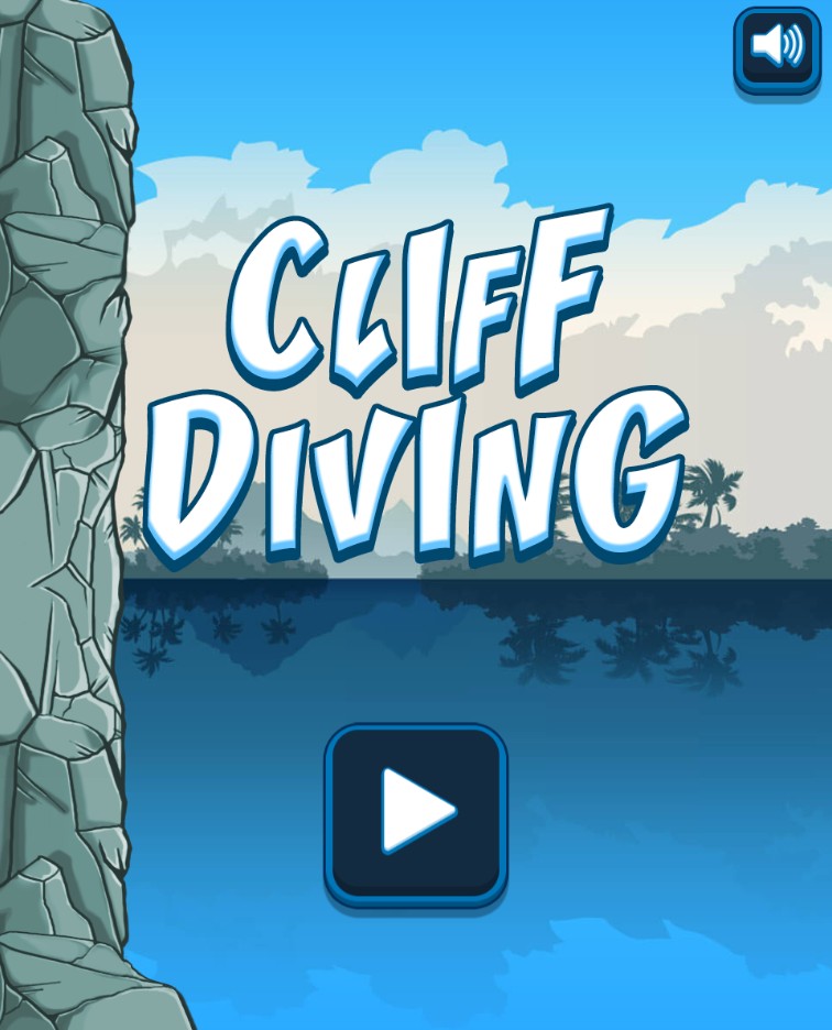 Cliff Diving HTML5 Summer Sports: Retro Pixel Adventure