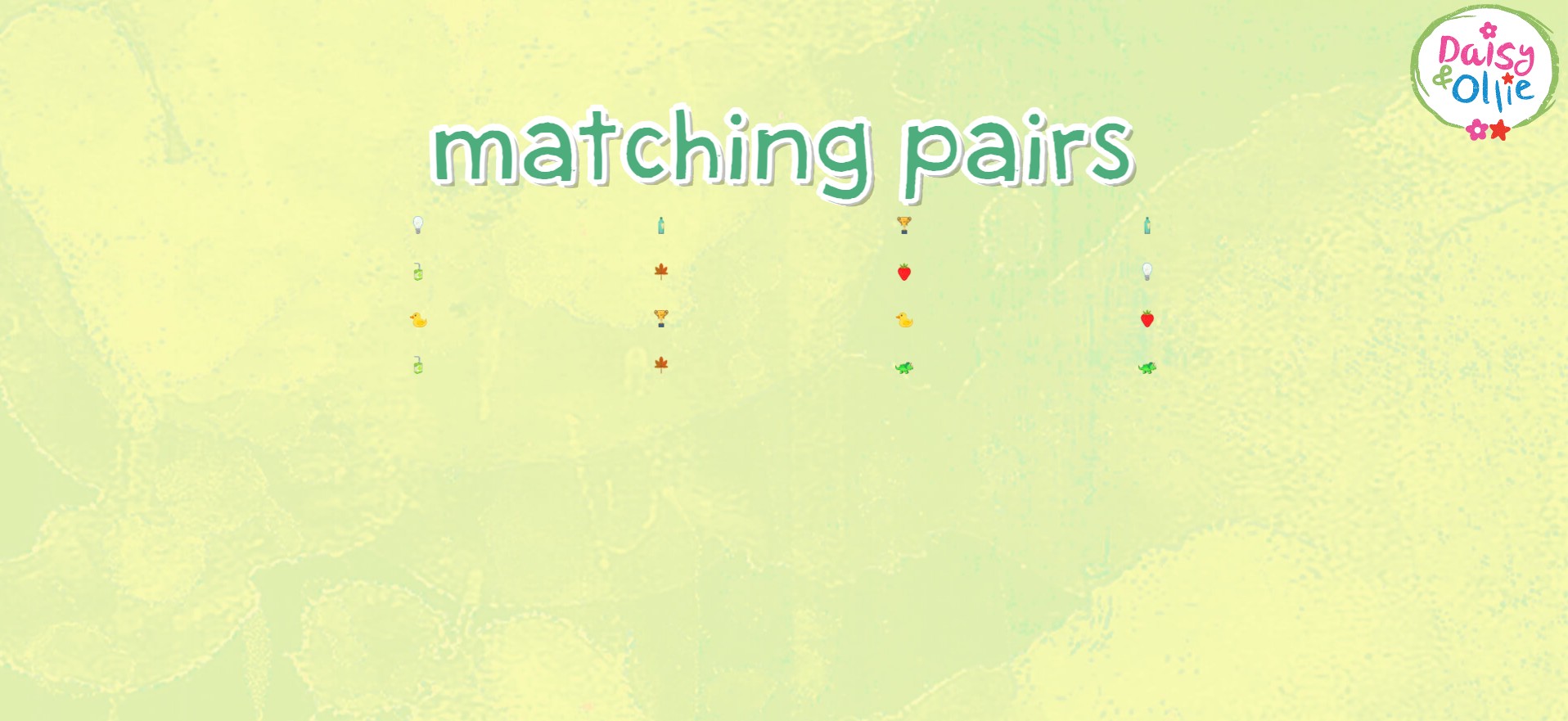Daisy and Ollie Matching Pairs: Super Pro Elite Challenge