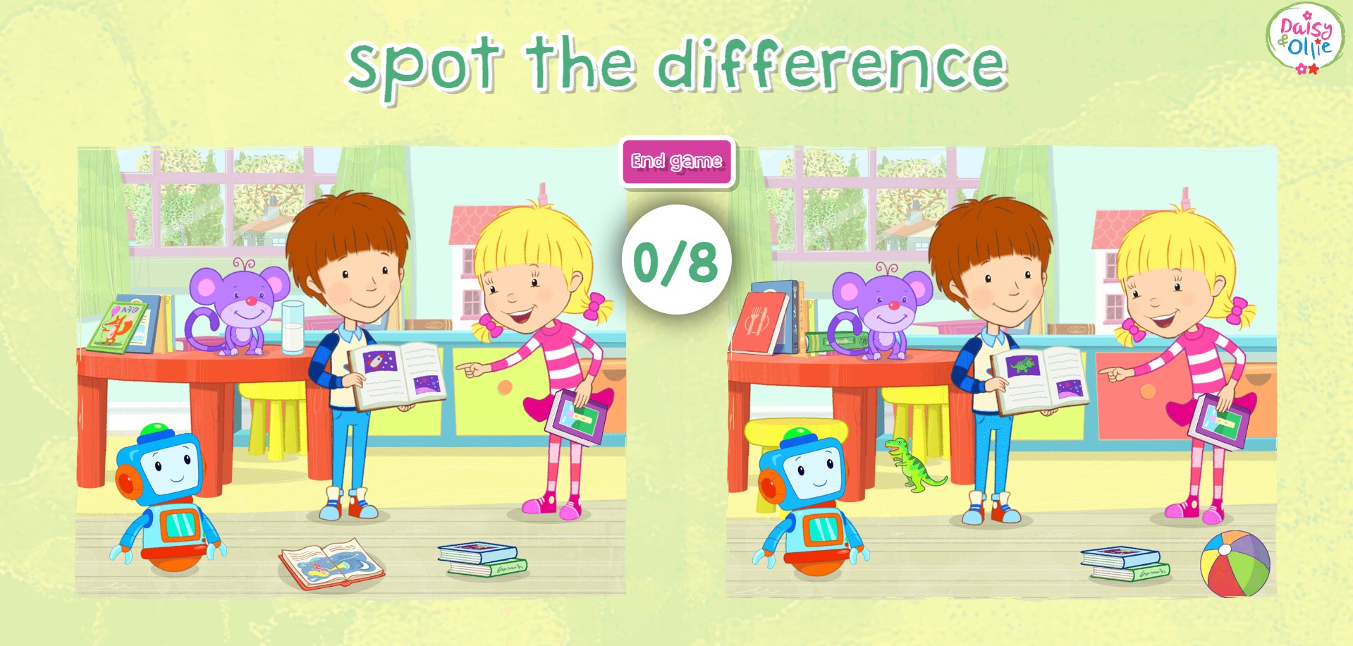 Daisy and Ollie Spot the Difference - Kids Puzzle: Super Pro Elite Challenge