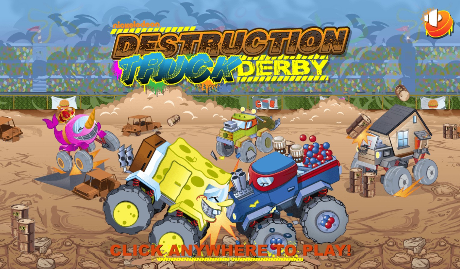 Destruction Truck Derby Nickelodeon Monster Truck Racing: Turbo Thrill Ride