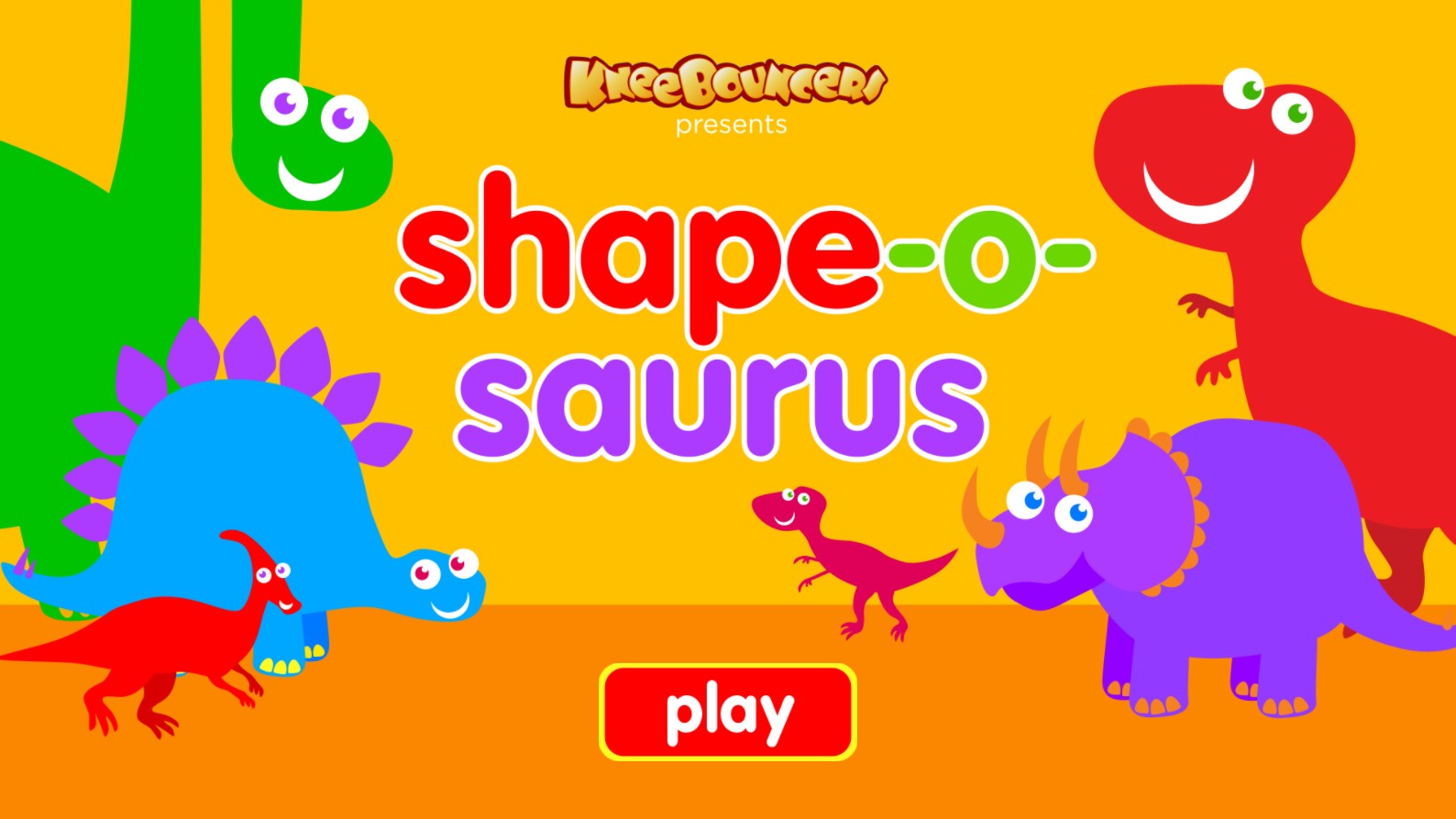 Shape-o-saurus KneeBouncers Dinosaur Shape Matching: The Golden Era Edition