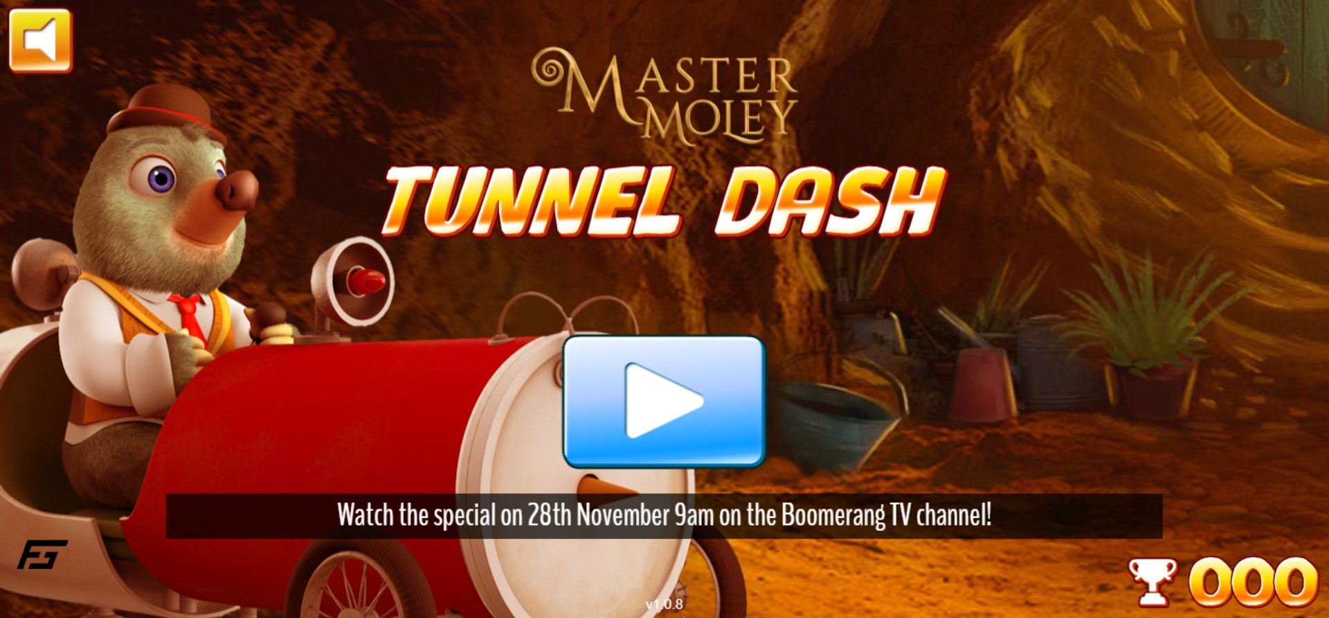 Master Moley Tunnel Dash - Play Free Online Adventure: Turbo Thrill Ride