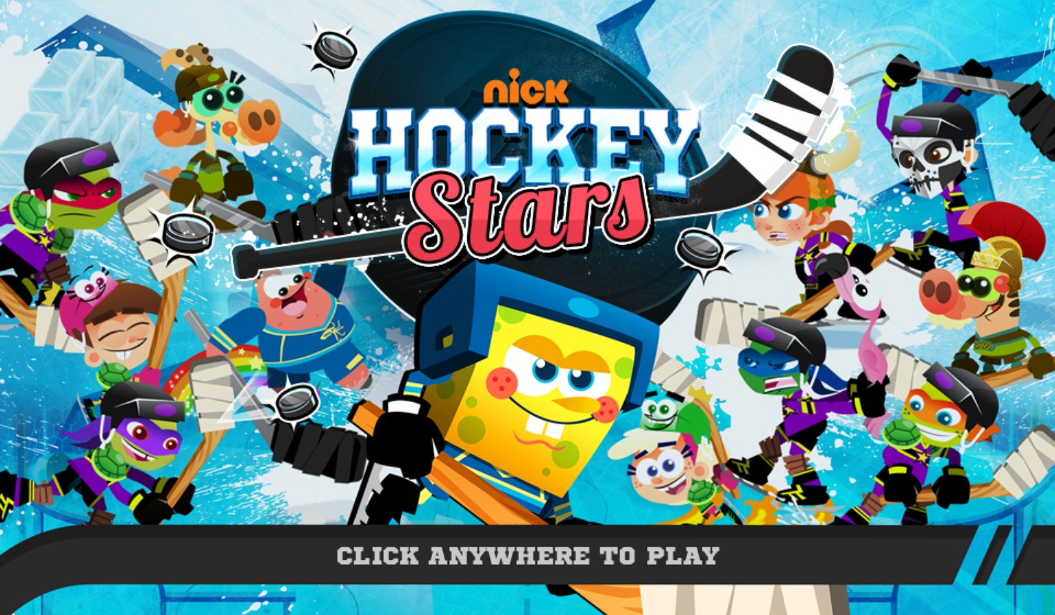 Nick Hockey Stars - Play Online Nickelodeon Ice Hockey: Elite Victory Quest