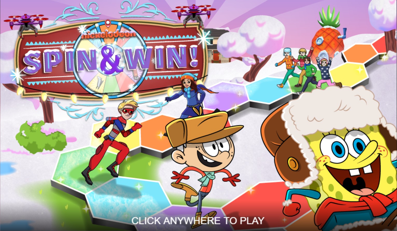 Nickelodeon Winter Spin and Win: Cyber World Adventure