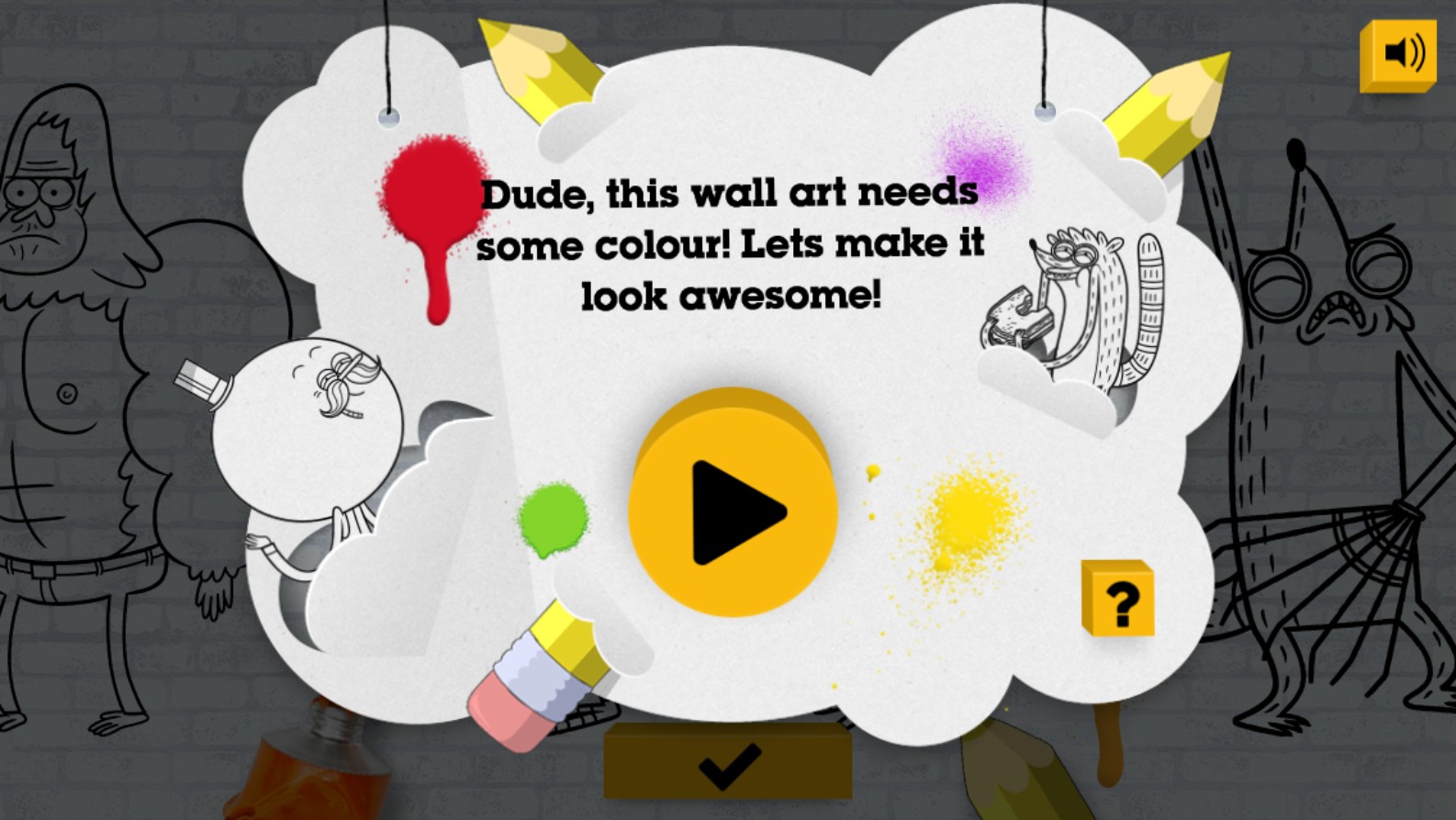 Regular Show Colour In Game - Creative Cartoon Network Art Fun: Turbo Thrill Ride