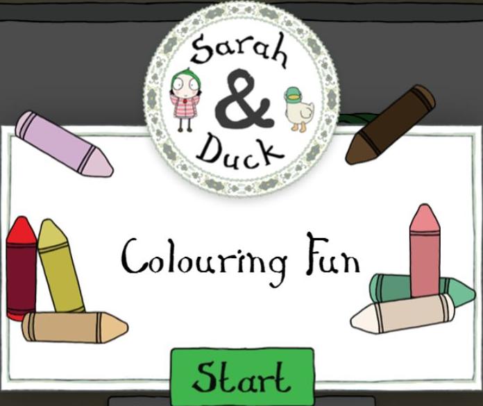 Sarah and Duck Colouring Fun: Infinite Action Saga