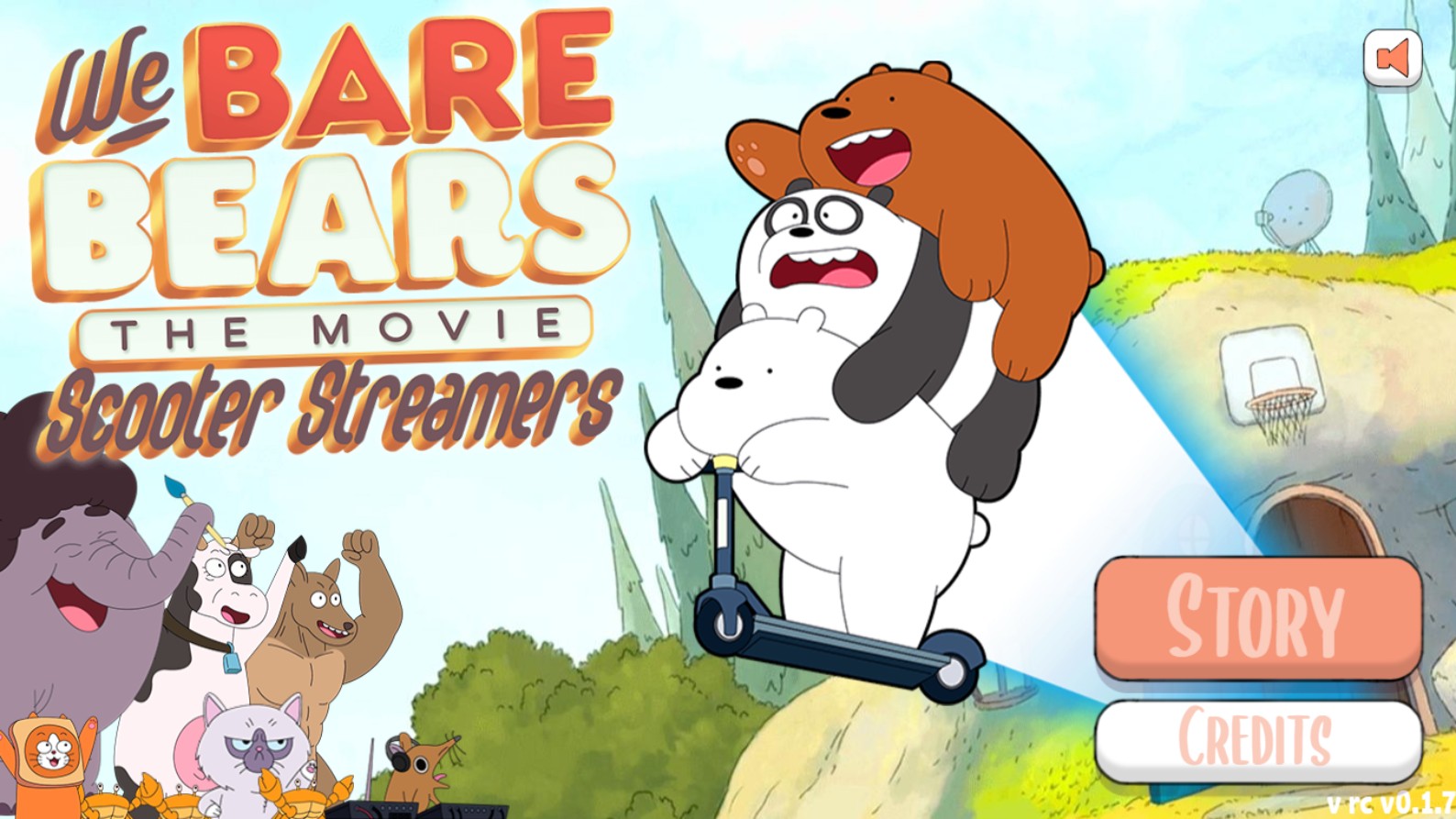 We Bare Bears Scooter Streamers - Free Cartoon Network: Elite Victory Quest