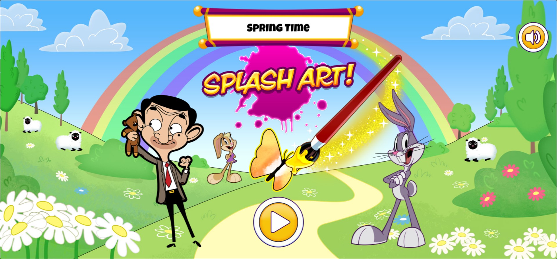 Spring Time Splash Art - Fun Coloring Game with Mr Bean and Looney Tunes: Infinite Action Saga