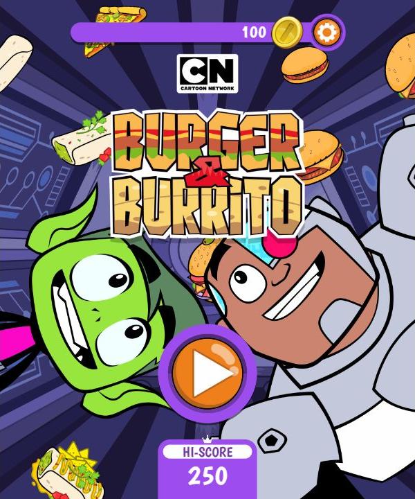 Teen Titans Go Burger and Burrito - Cartoon Network Arcade: Dynamic Play Experience