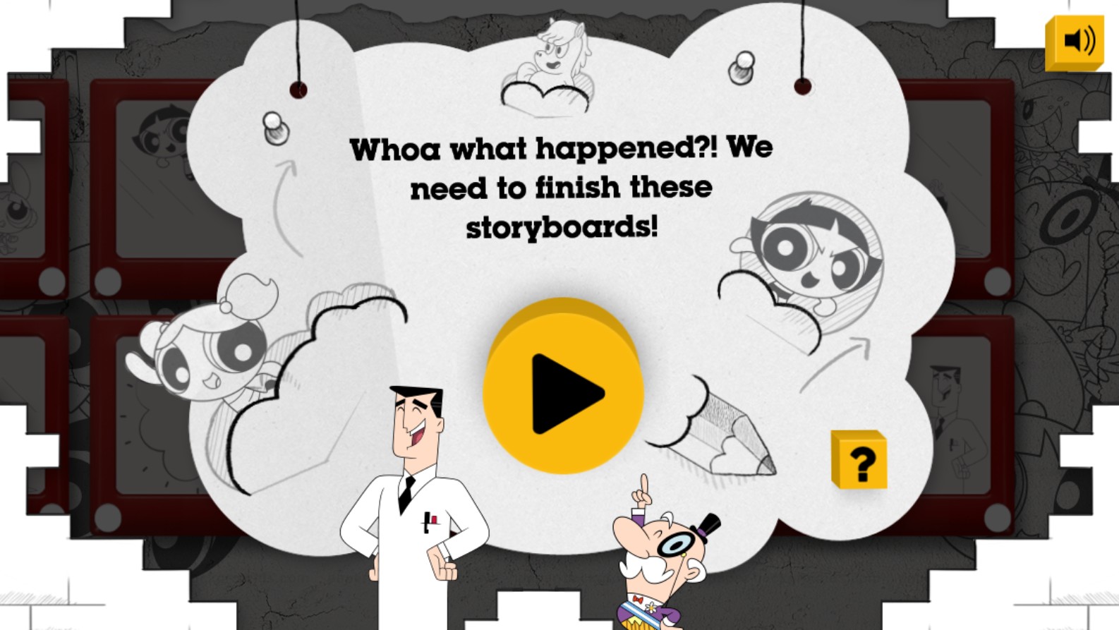 The Powerpuff Girls Storyboard Game - Creative Cartoon Network Fun: Masterful Skill Challenge