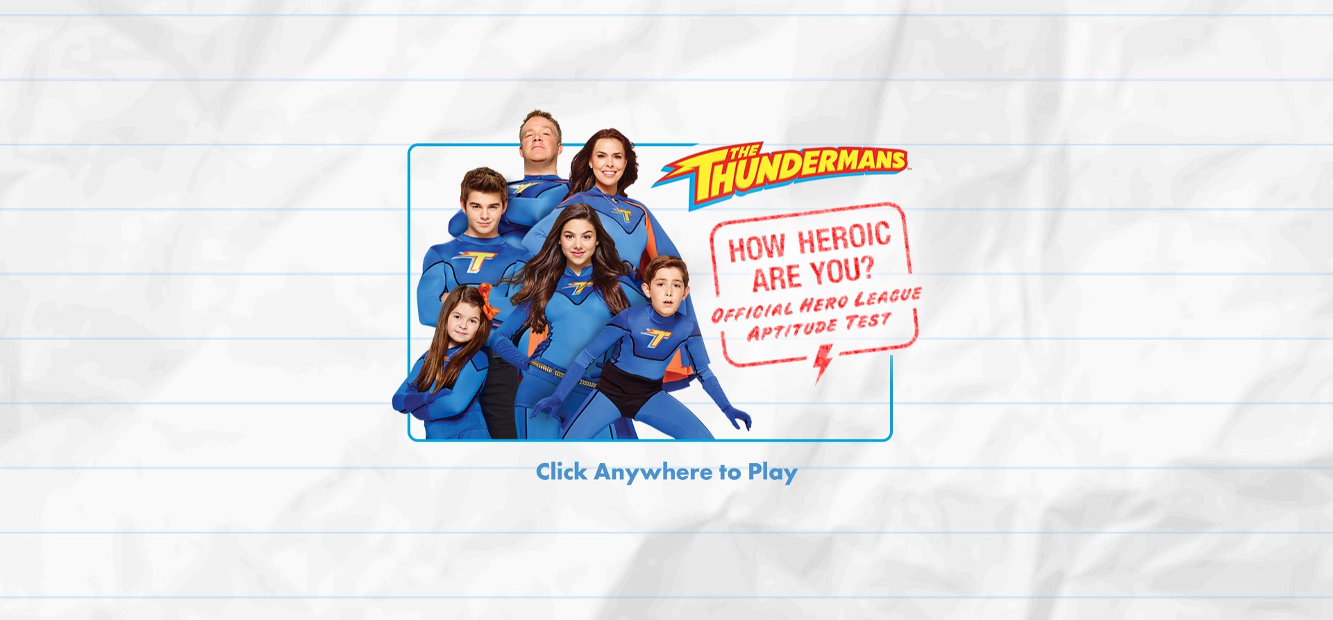 The Thundermans How Heroic Are You - Official Hero League Aptitude Test: The Mega Fun Kingdom