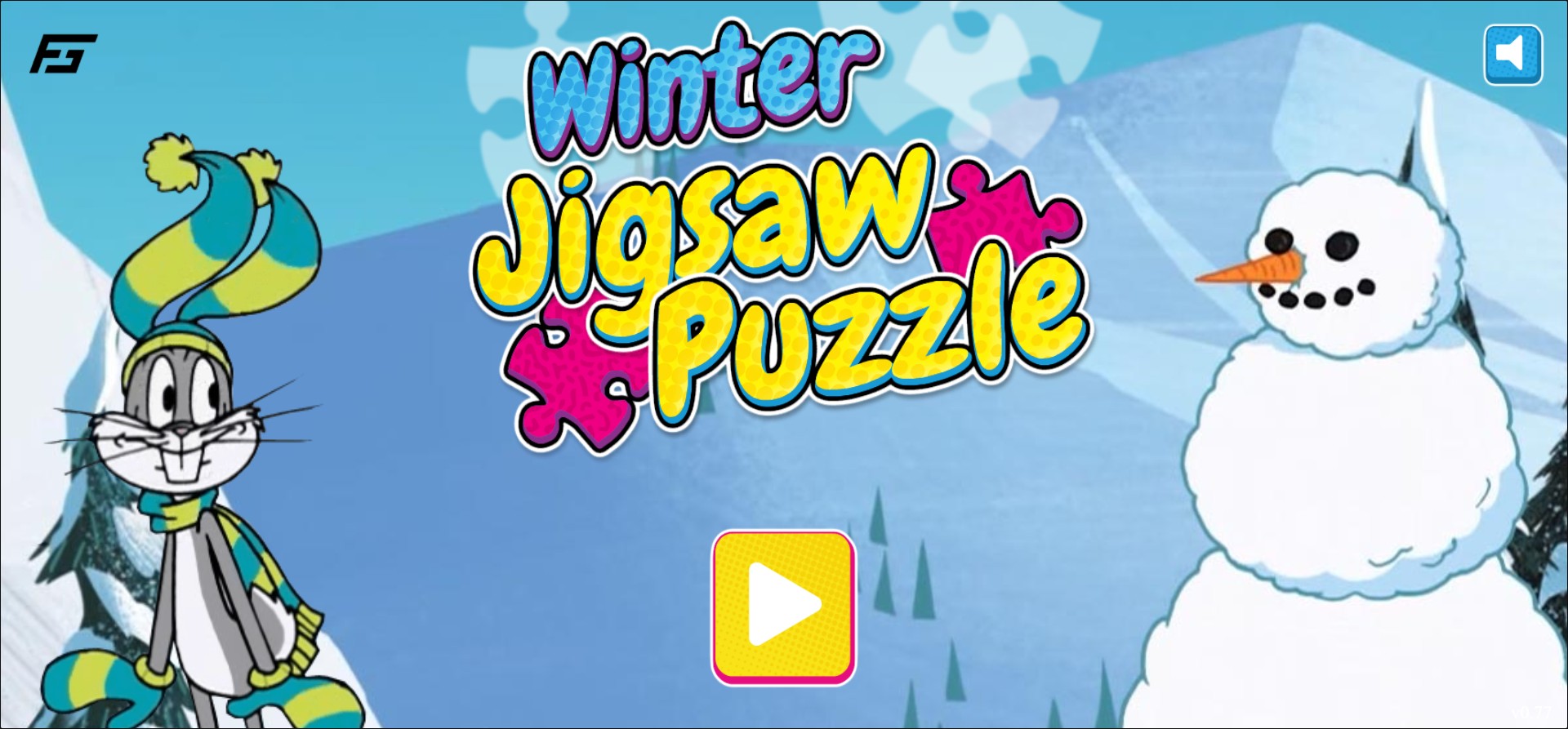 Winter Jigsaw Puzzle Game featuring Bugs Bunny: Masterful Skill Challenge